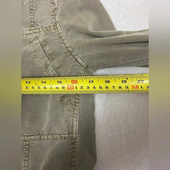 Hinge Green Rayon Blend Lightweight Full Zip Military Utility Jacket Sz XS - Picture 14 of 15